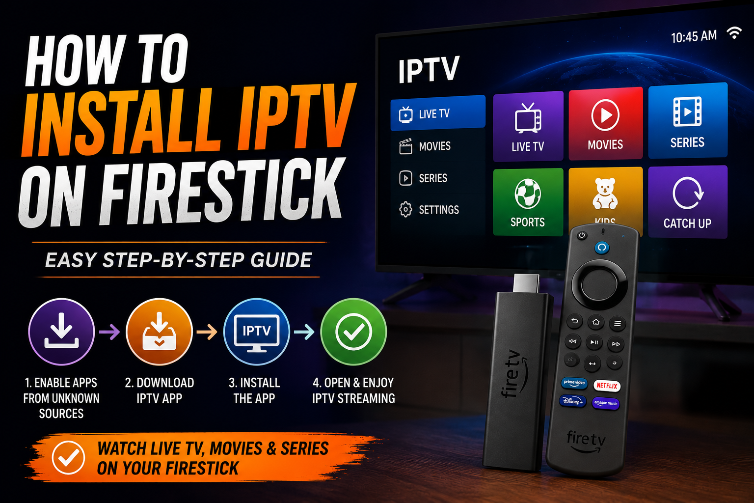 How to Install IPTV on Firestick Step by Step for Complete Beginners in 2026
